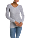 QI CASHMERE PUFF SLEEVE WOOL & CASHMERE-BLEND SWEATER