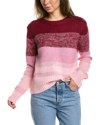 LEA & VIOLA OMBRE WOOL-BLEND SWEATER