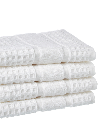 Apollo Towels Set Of 4 Turkish Waffle Terry Washcloths
