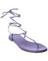 Gianvito Rossi Gwyneth Leather Sandal In Purple