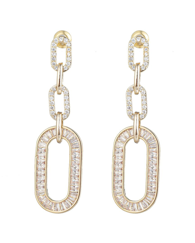 Eye Candy La Eye Candy Los Angeles Luxe Collection Cz Evelyn Statement Earrings In Silver