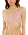 Le Mystere Lace Allure Unlined Underwire Demi Bra In Pink