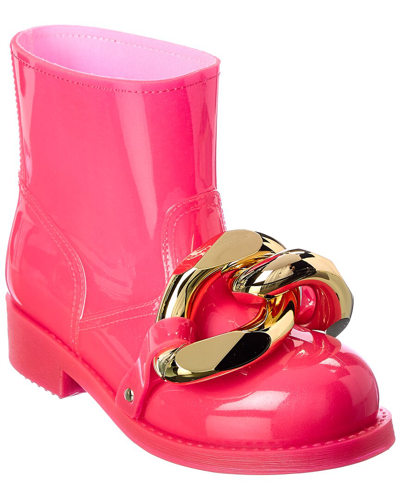 Jw Anderson Chain Rubber Boot In Pink