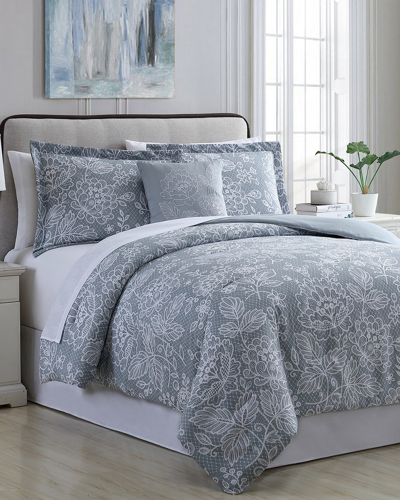 Modern Threads Olivia Printed Reversible Bed In Bag Set In Gray