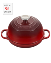 Le Creuset Cerise 9.5in Signature Bread Oven With $31 Credit In Nocolor