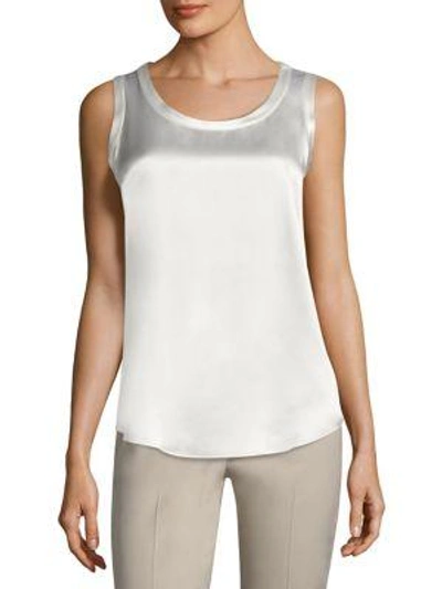 Lafayette 148 Reversible Perla Tank In Cloud