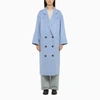 LOULOU STUDIO OVERSIZED WOOL AND CASHMERE SKY-COLOURED COAT