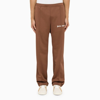 Palm Angels Brown Sports Trousers With Bands