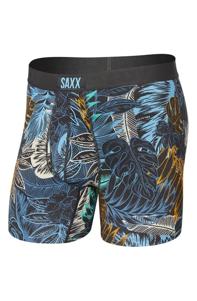 Saxx Ultra Super Soft Relaxed Fit Boxer Briefs In Multi Havana