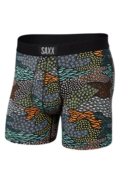 Saxx Ultra Super Soft Relaxed Fit Boxer Briefs In Wild Camo- Multi