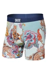 Saxx Ultra Super Soft Relaxed Fit Boxer Briefs In Embellished Story- Multi