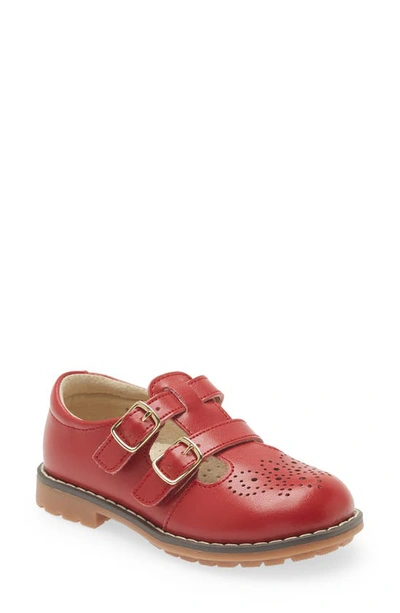 L'amour Kids' Beatrix Double T-strap Shoe In Red