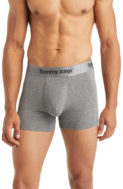 Tommy John Second Skin Boxer Briefs In Medium Heather Grey