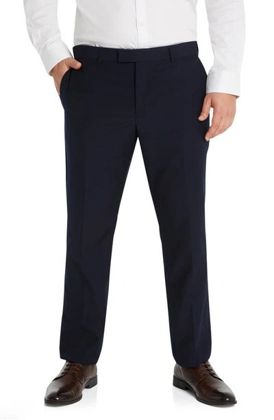 Johnny Bigg Raymond Slim Elastic Trousers In Navy