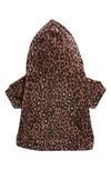 Nordstrom Microfleece Dog Hoodie In Brown Brownie Animal Prints