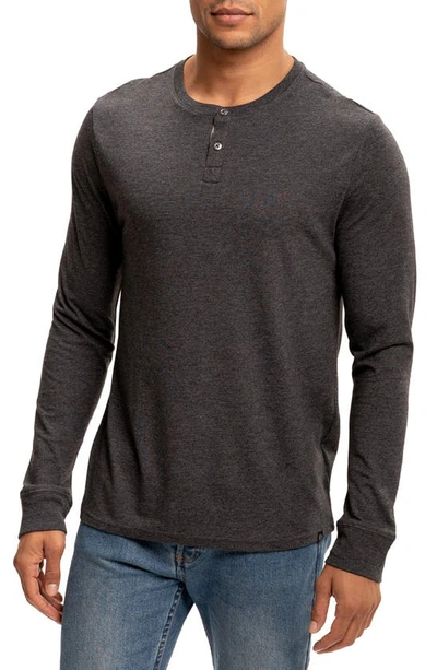 Threads 4 Thought Henley In Heather Black