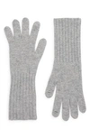 Vince Boiled Cashmere Gloves In Gry
