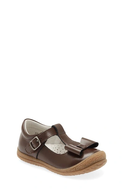 L'amour Kids' Emma Bow Mary Jane In Brown