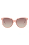 Quay Coffee Run 53mm Polarized Sunglasses In Pink,brown Polarized