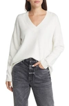 Treasure & Bond V-neck Sweater In Ivory