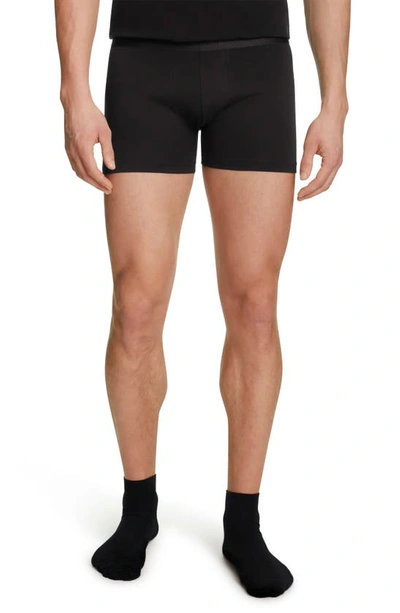 Falke 2-pack Daily Comfort Cotton Blend Boxer Briefs In Black