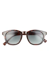 Aire Draco 49mm Square Sunglasses In Dark Tort