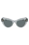 Lanvin Daisy 50mm Cat Eye Sunglasses In Sage