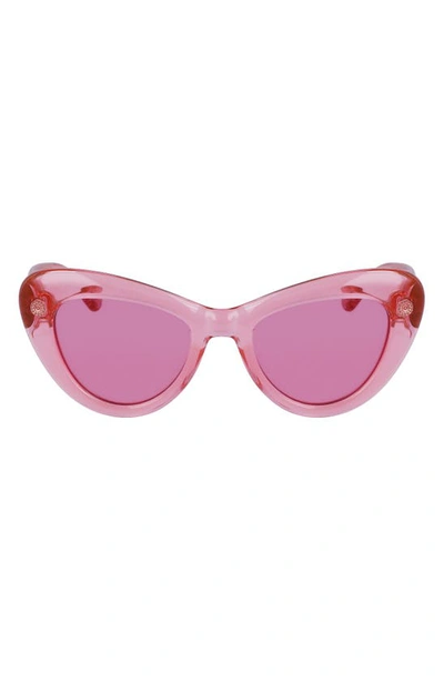 Lanvin Daisy 50mm Cat Eye Sunglasses In Pink