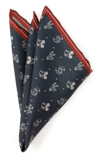 Cufflinks, Inc . X Disney Mickey & Friends Silk Pocket Square In Navy