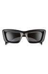 Prada 50mm Square Sunglasses In Black
