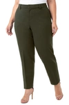 Liverpool Kelsey Ponte Knit Trousers In Olive Branch
