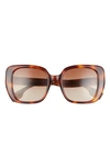 Burberry 52mm Gradient Square Sunglasses In Light Havana