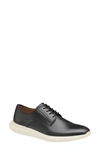 Johnston & Murphy Hennings Plain Toe Derby In Black Full Grain