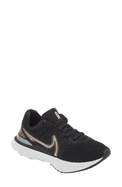 Nike React Infinity Flyknit Running Shoe In Black