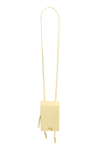 Ashya Heritage Checker Bolo Crossbody Bag In Butter