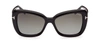 TOM FORD MAEVE FT1008 01B BUTTERFLY SUNGLASSES