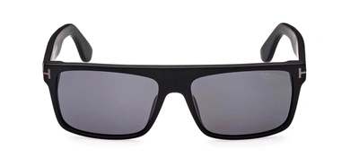 Tom Ford Philippe Ft0999-n 02d Flat Top Polarized Sunglasses In Grey