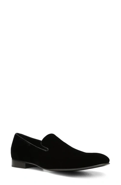 Donald Pliner Spencer Velvet Loafer In Black