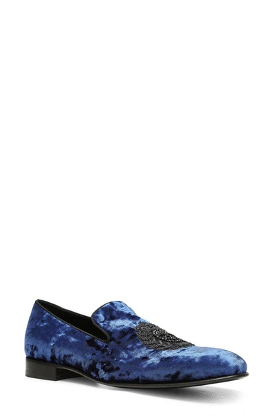 Donald Pliner Spencer Bead Loafer In Navy