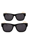 Kidraq Set Of 2 Hollywood Star Square Sunglasses In Dark Knight