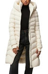 Soia & Kyo Lita Water Repellent 700 Fill Power Down Recycled Nylon Puffer Coat In Powder