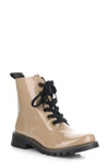 Fly London Ragi Combat Boot In 031 Cappuccino Atlantis