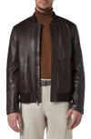 ANDREW MARC MACNEIL LEATHER BOMBER JACKET