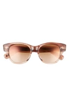 Oliver Peoples Eadie 51mm Polarized Pillow Sunglasses In Beige