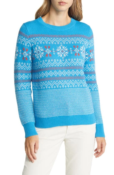 Nordstrom Matching Family Moments Fair Isle Sweater In Blue Europe Stamped Fairisle