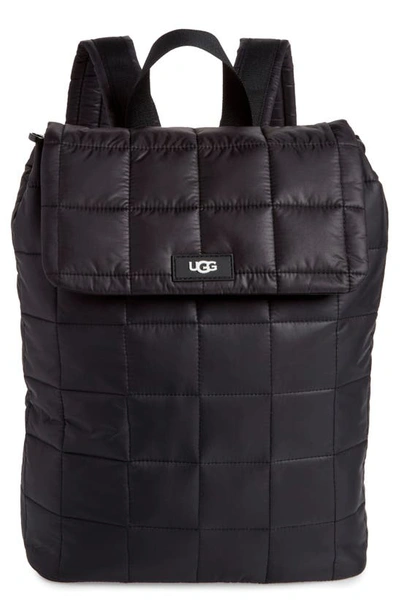 Ugg Adaya Puffy Quilted Backpack In Black