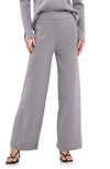 English Factory Wide Leg Knit Pants In Grey