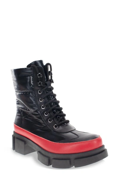 Chooka Ashford Water Resistant Hiking Boot In Black Nylon