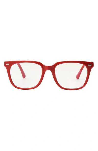 Betsey Johnson Red Square Blue Light Blocking Glasses