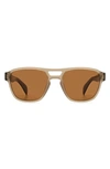 Rag & Bone 54mm Rectangular Sunglasses In Brown
